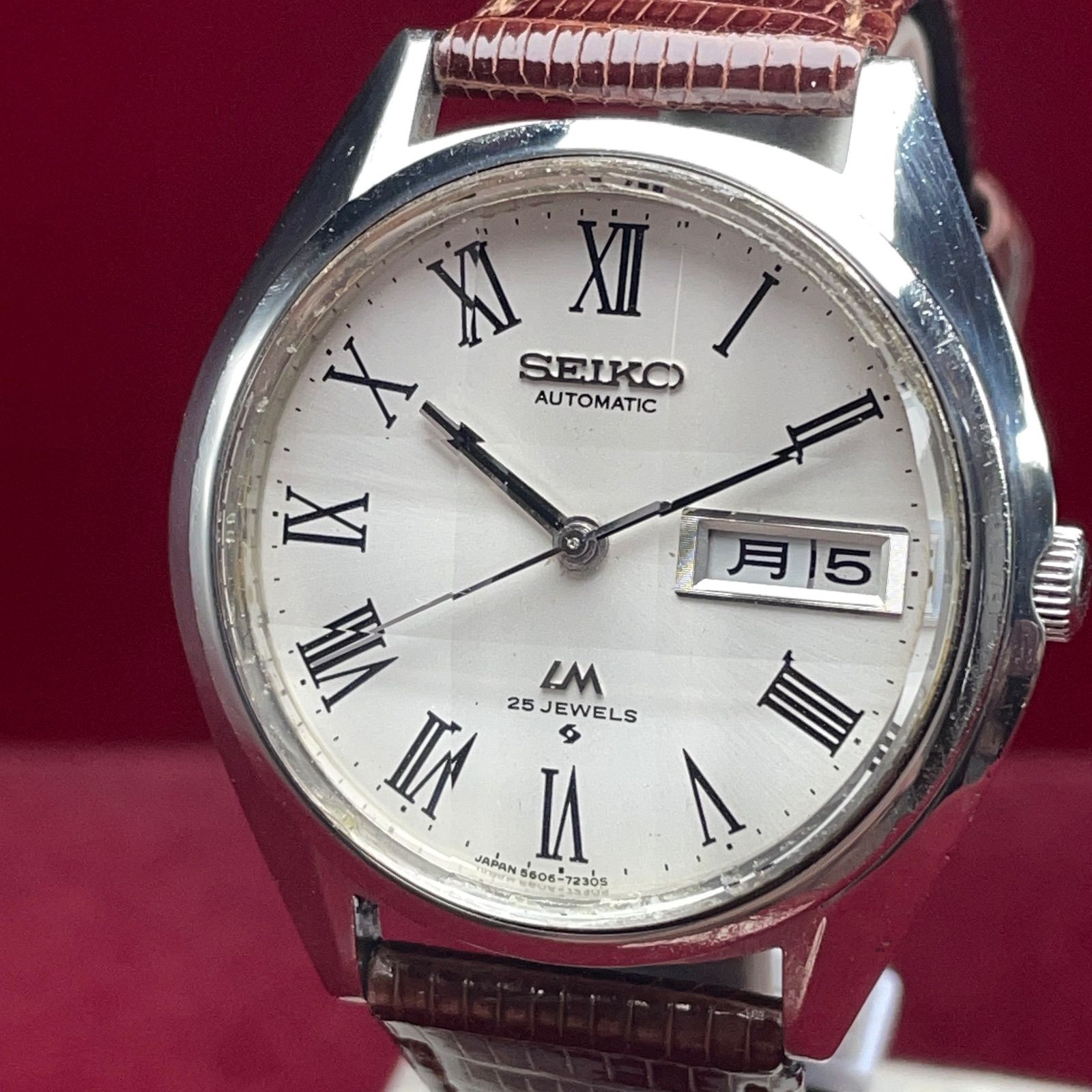 OH済 ローマンインデックス SEIKO LOAD MATIC 自動巻 ヴィンテージ アンティーク 稼働品 LM セイコー ロードマチック デイデイト