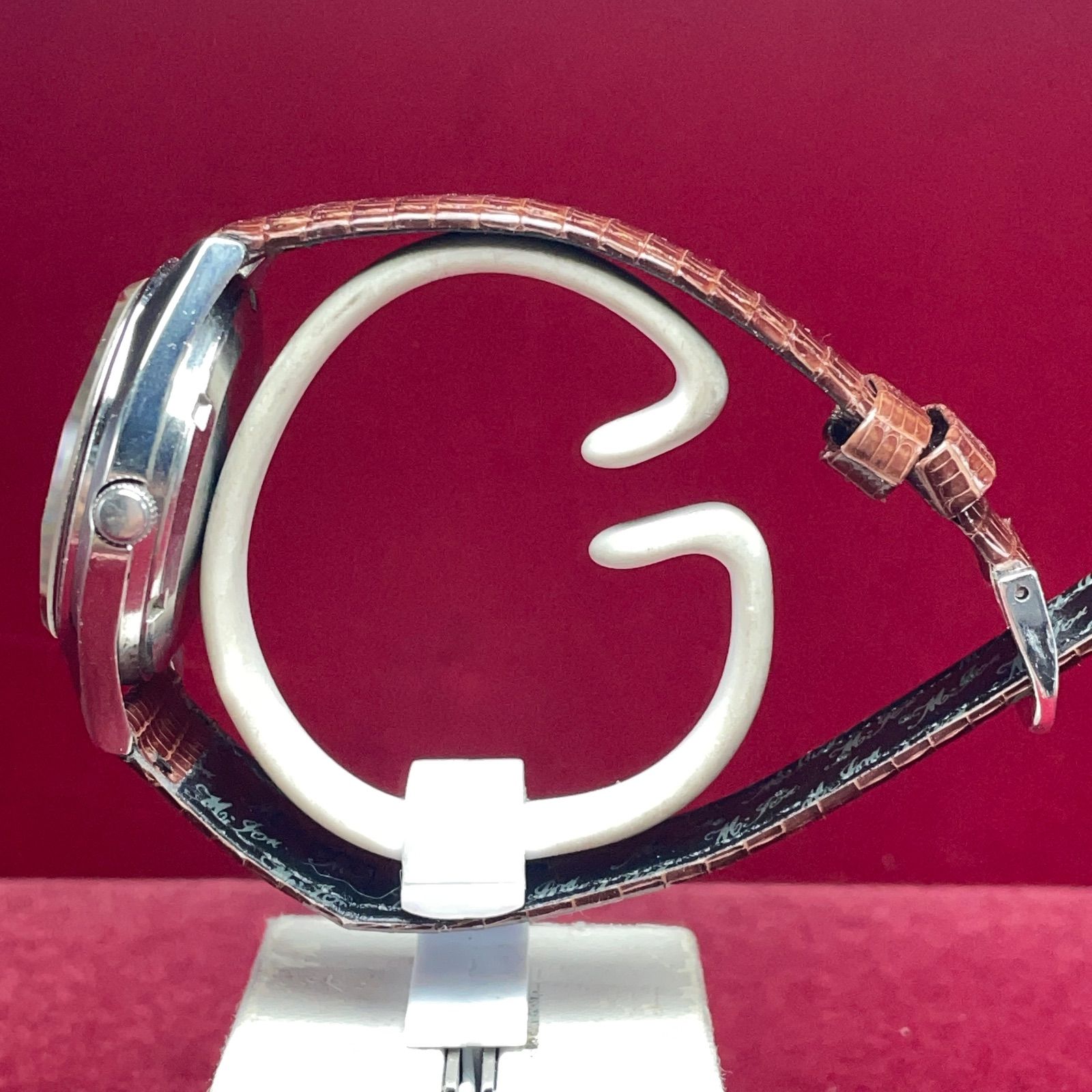  OH済 ローマンインデックス SEIKO LOAD MATIC 自動巻 ヴィンテージ アンティーク 稼働品 LM セイコー ロードマチック デイデイト グレー系 自動巻き時計 腕時計(アナログ)