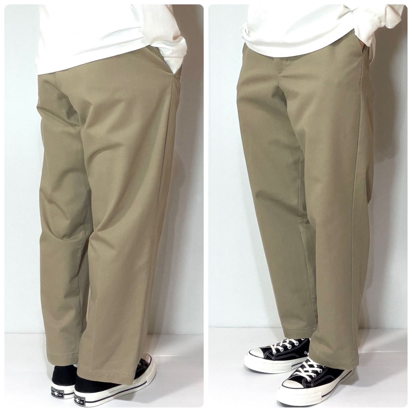 美品 USA製 00s DOCKERS ドッカーズ コットン ノータック チノパン