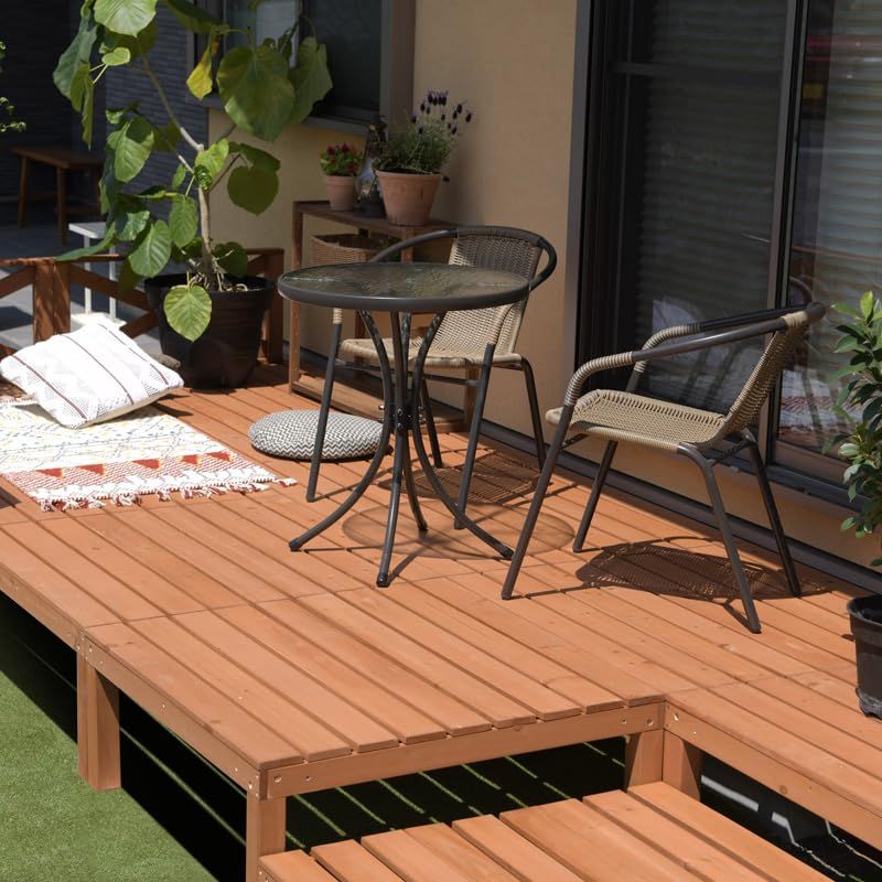  迅速に発送 リビングアウト Living Out ガーデンチェア 2脚組 幅52 cm 奥59 高74 座面の高さ41 耐荷重80 kg スタッキング アウトドア ガーデン イス パウダーコーティング マット仕上げ 5949 d 2 e 4 その他 キッチン 食器