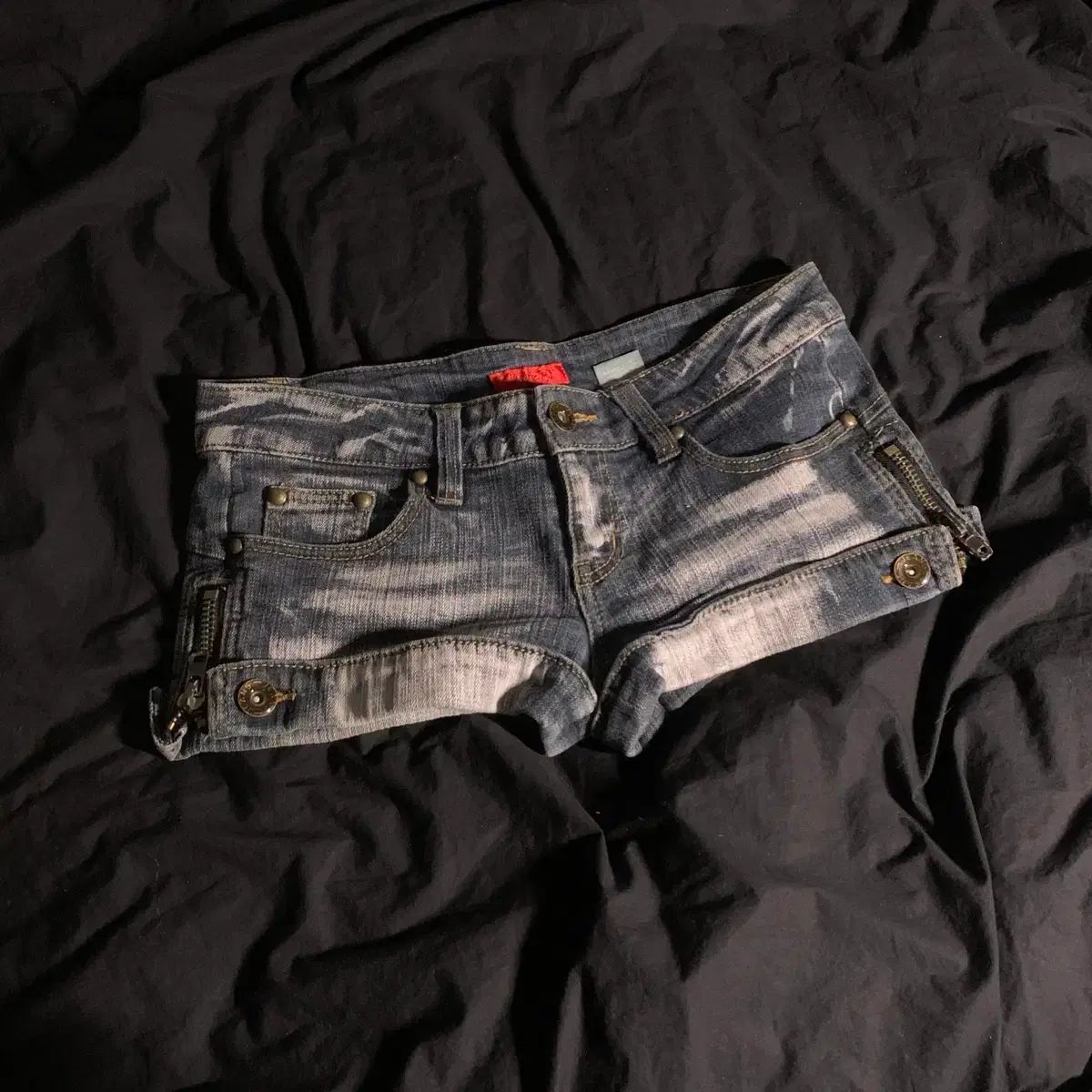 ヴィンテージ y 2 k デニム ローライズ ショートパンツ