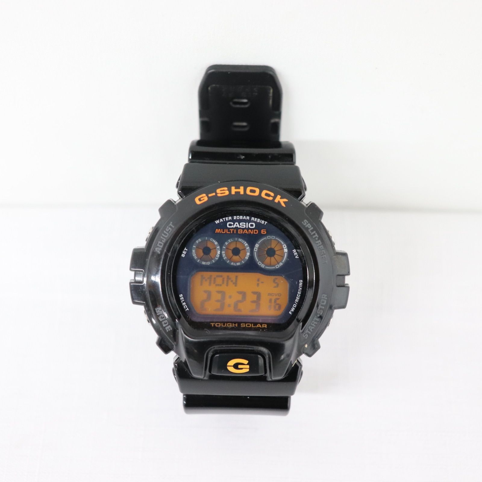 G-SHOCK ジーショック GW-6900 B 電波ソーラー ブラック オレンジ 稼働 ラクルアパレル館