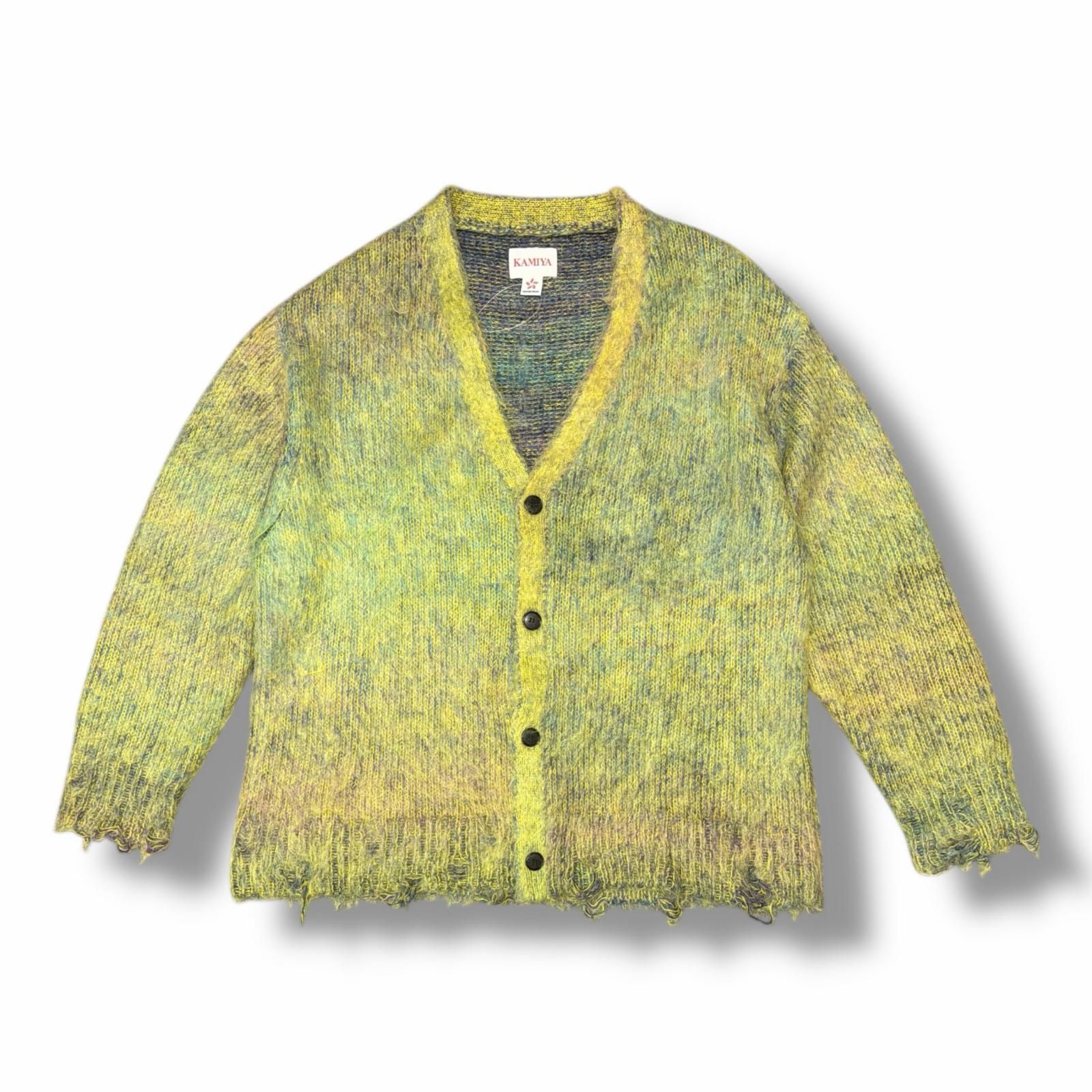 KAMIYA Kasuri Mohair Cardigan カスリモヘアカーディガン ニット 