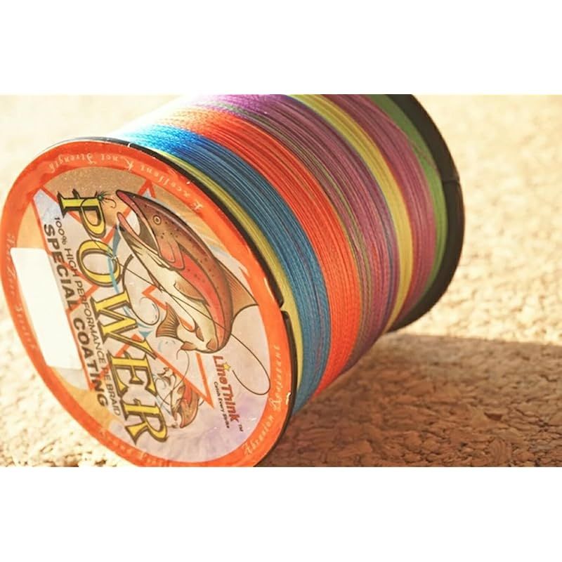 放浪カモメ PEライン 釣り糸 7号 8本編み 1000m 5色 マルチカラー 90lb