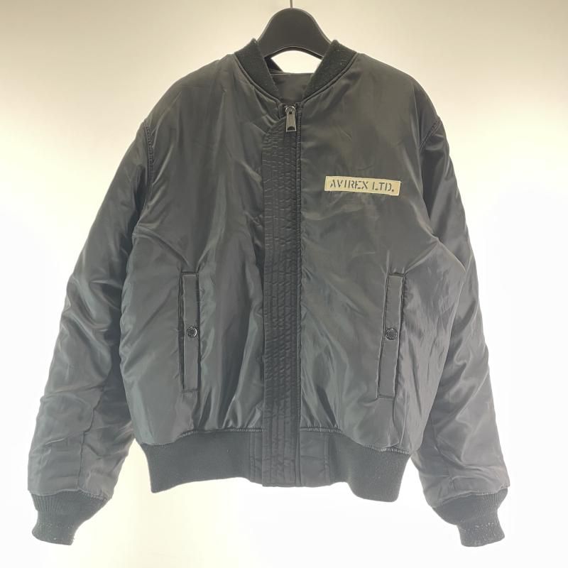 AVIREX MA-1 フライトジャケット　サイズL ブラック　中古 中古】AVIREX MA-1 ジャケット フライトジャケット ブラック サイズL