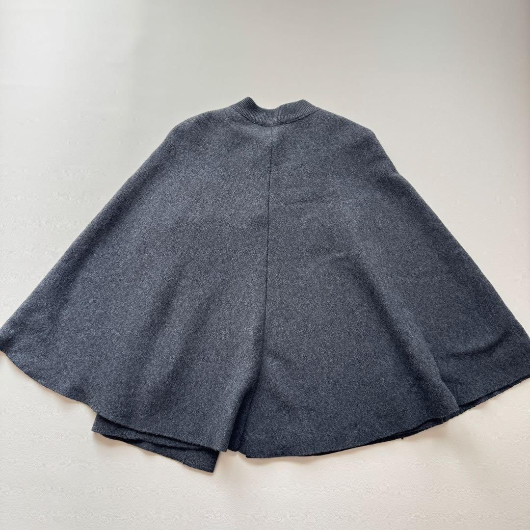 美品 ZARA ザラ ニットケープコート ポンチョ ケープ ショート丈