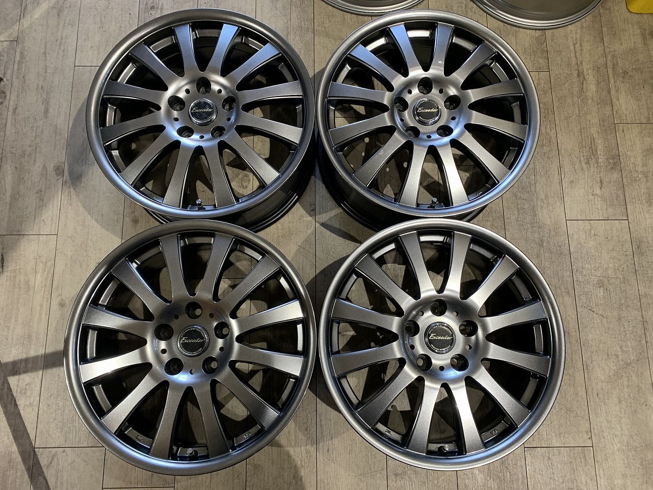 2512070 HOT STUFF Exceeder EX 12 17インチ 7 J 48 PCD 114.3 5 H 73 mm エスティマ ヴェゼル オデッセイ CX-5 CX-8 エクストレイル CR-V RAV 4 ヴァンガード エスクード 等