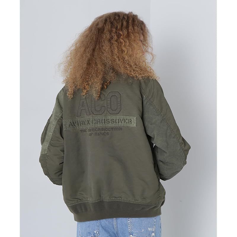  アヴィレックス FADED MA-1 CUSTOM フェイデッド カスタム Women s レディース 310 オリーブ 783-4252602 コート ジャケット ファッション