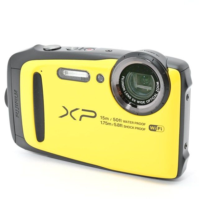 並品 XP 90 イエロー｜防水 耐衝撃対応デジタルカメラ｜アウトドア レジャーに最適｜ メモリーカード付属