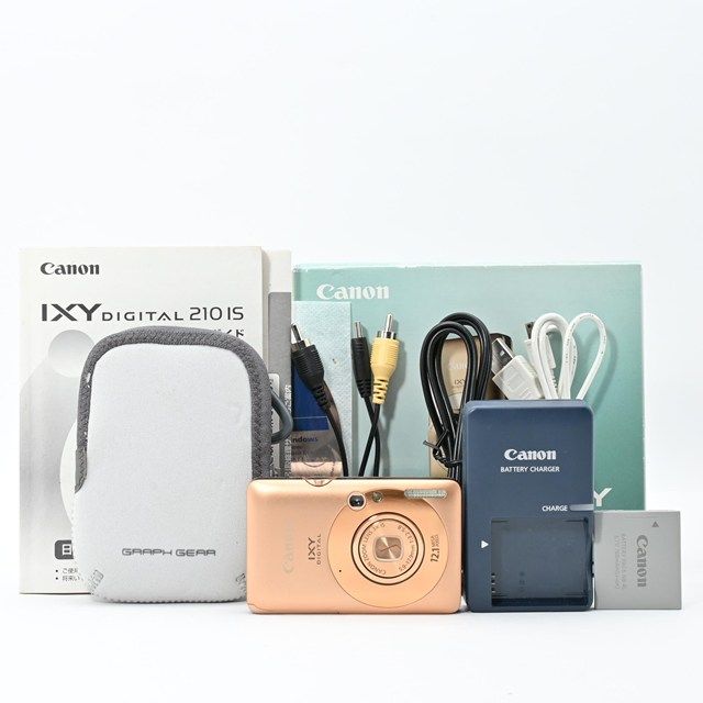 Canon IXY DIGITAL 210 IS ゴールド｜光学3倍ズーム×手ブレ補正IS搭載｜コンパクトデジタルカメラ｜元 き