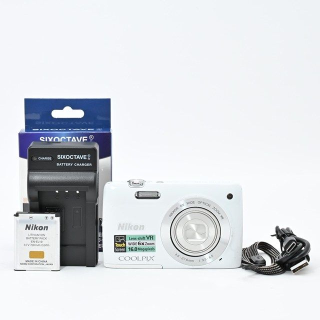 並品 Nikon COOLPIX S 4300 シェルホワイト｜タッチパネル搭載コンパクトデジタルカメラ｜スナップ 日常撮影に最適｜