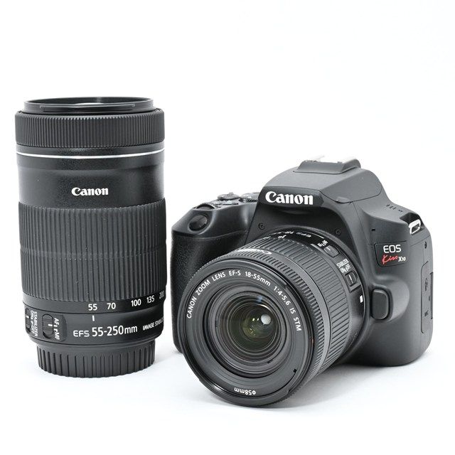 Canon EOS Kiss X 10 ダブルズームキット｜シャッター数13 以下｜軽量一眼レフ×標準＆望遠ズーム付属｜初心者から安心して使える高性能モデル