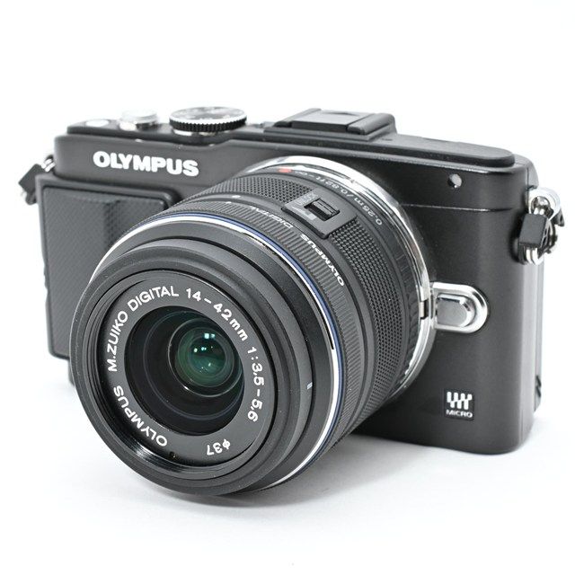 OLYMPUS PEN Lite E-PL 5 レンズキット ブラック｜シャッター数4 ｜軽量ミラーレス×高画質センサー搭載｜付属品完備で安心