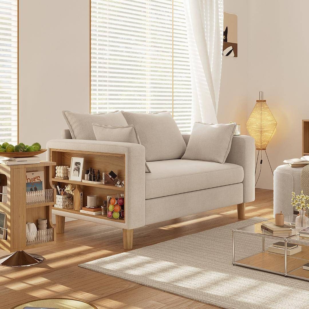 収納ソファー 2人掛け 多機能アームレスト カップホルダー付 幅123cm 収納ソファー 二人掛け 多機能アームレスト カップホルダー付 幅123cm