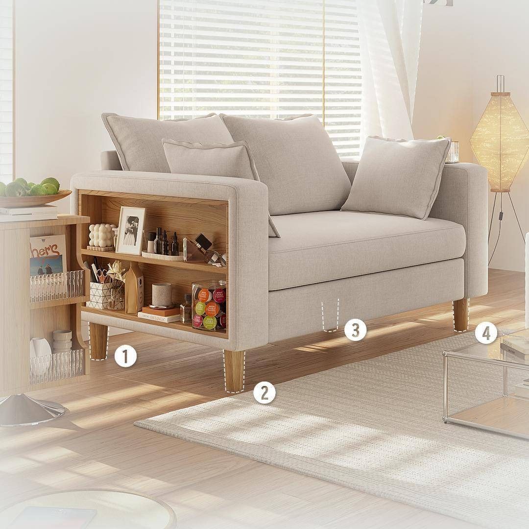 多機能アームレスト カップホルダー付