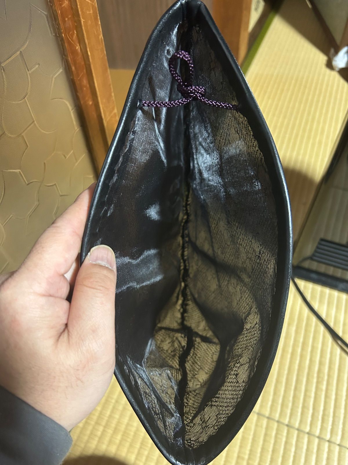 懐中烏帽子 本皮縁 単仕立 新品 送料込 - メルカリ