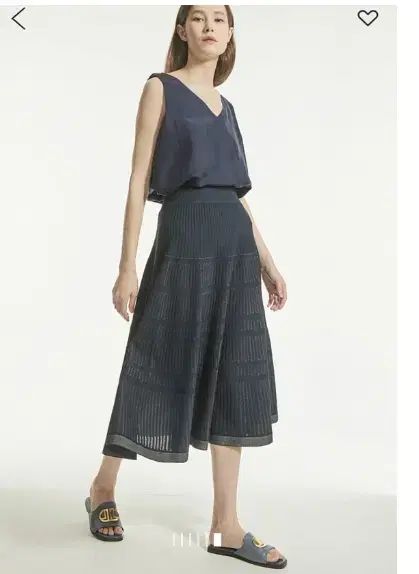 ランバンコレクション フ ニット スカート フリーサイズ