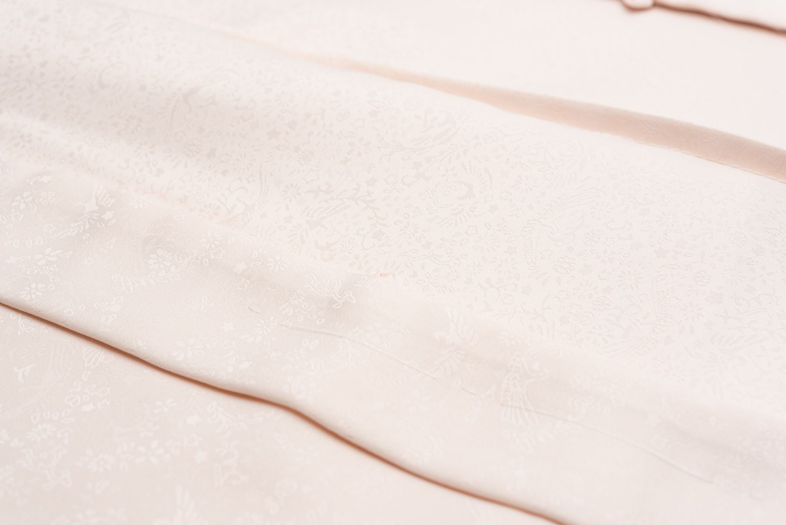  洗える長羽織 無地 紋意匠 アイボリー 羽織 着物 浴衣