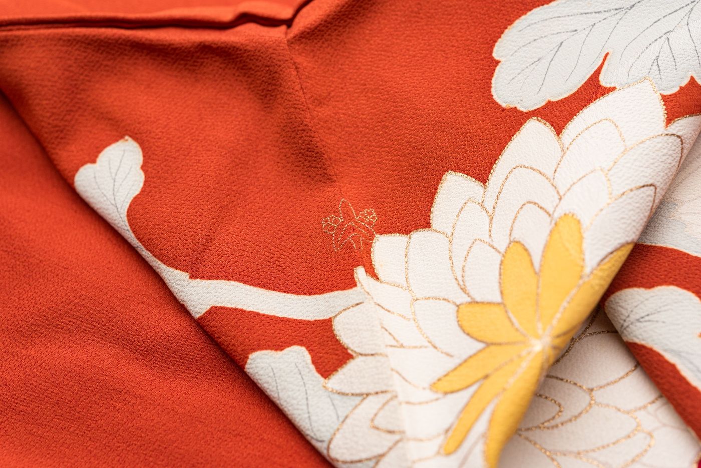  アンティーク着物 訪問着 一つ紋 竹格子に菊 訪問着 付け下げ 着物