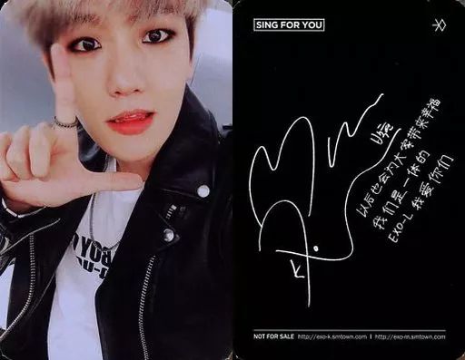 中古】コレクションカード(男性) EXO-K/ベッキョン(BAEKHYUN)/中国語