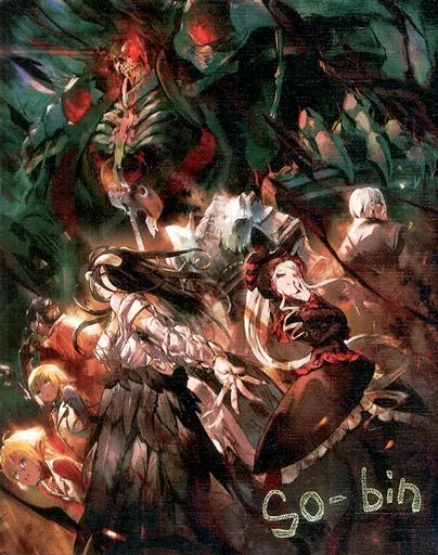 原画イラストボード オーバーロード サイン入りキャンバスアート プリンサイン