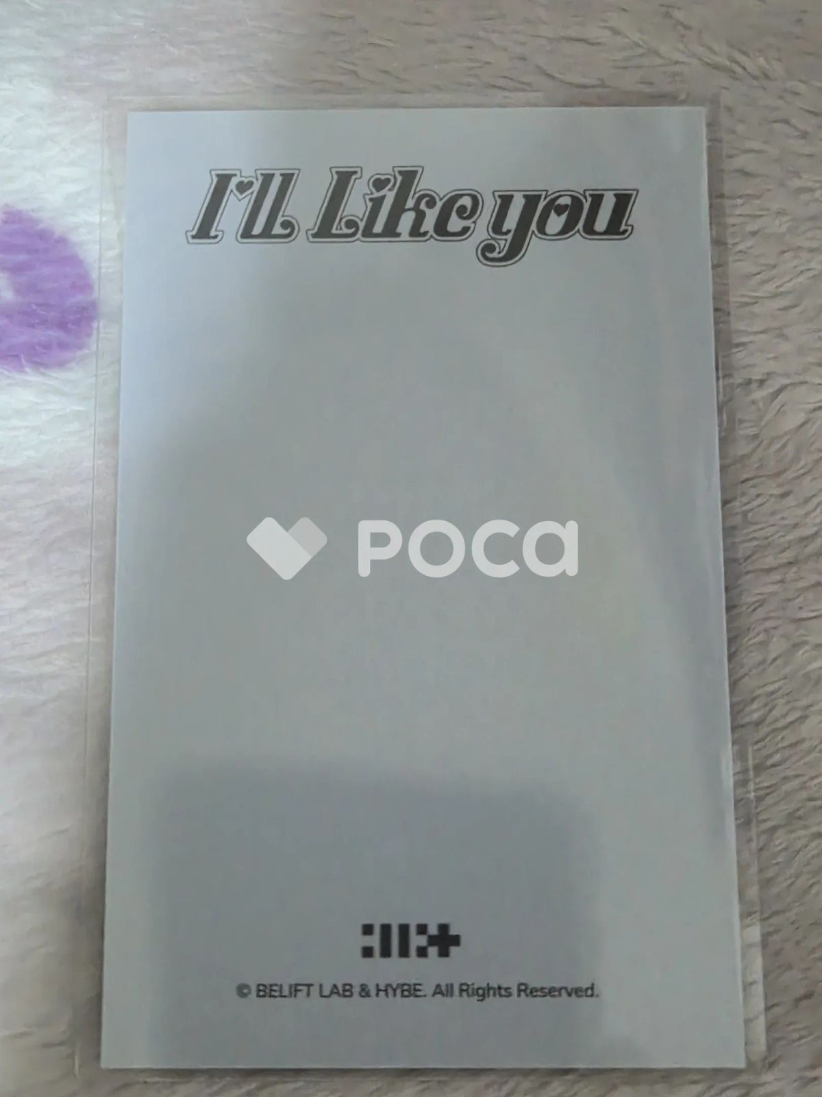 I LL LIKE YOU Weverse 特典