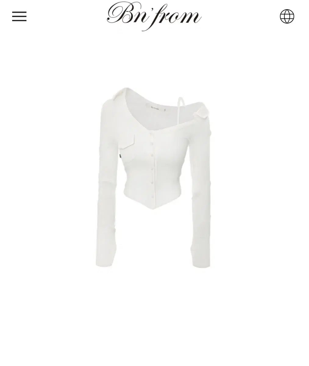 bnfrom Preppy off シャツ 白 S