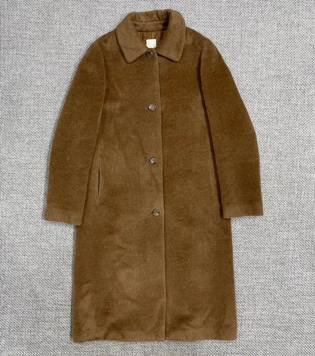 Reuve ウール アルパカ ロングコート ブラウン