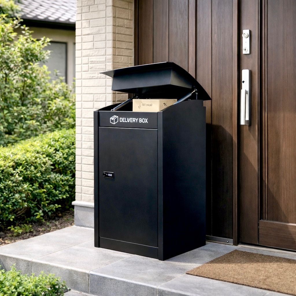 宅配ボックス 大容量 ダイヤル式 置き型 A4対応 複数投函 防水防犯