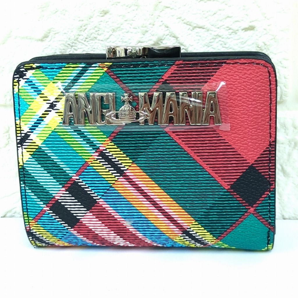 ヴィヴィアン ウエストウッド アングロマニア チェック柄 がま口折り財布