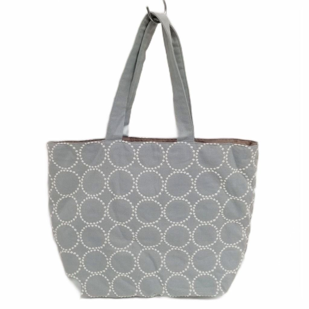 ミナペルホネン mina perhonen BEAMS ビームス 別注 タンバリン tambourine トートバッグ vs 9066 刺繍 キャンバス ライトブルー