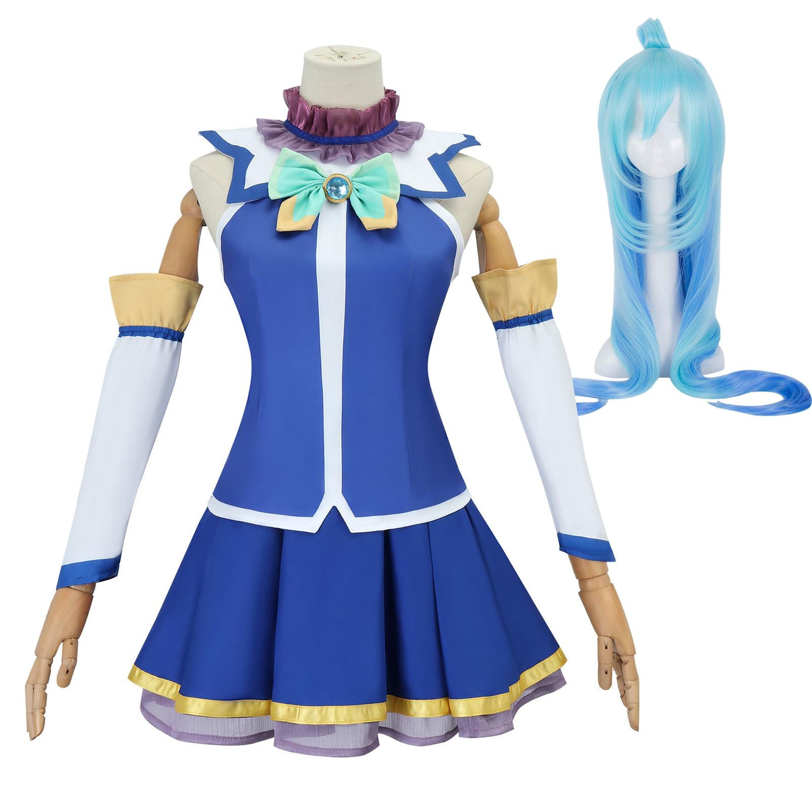 NOKIJP このすば コスプレ 佐藤 和真 コスプレ衣装 女神 アクア 魔法使い めぐみん さとう かずま この素晴らしい世界に祝福を 大人用 イベント 仮装