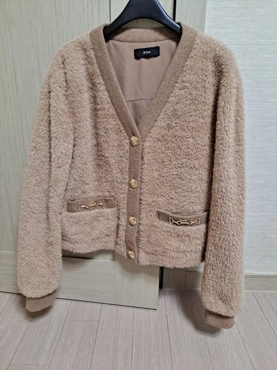 O 2 nd ブラウン ファー カーディガン
