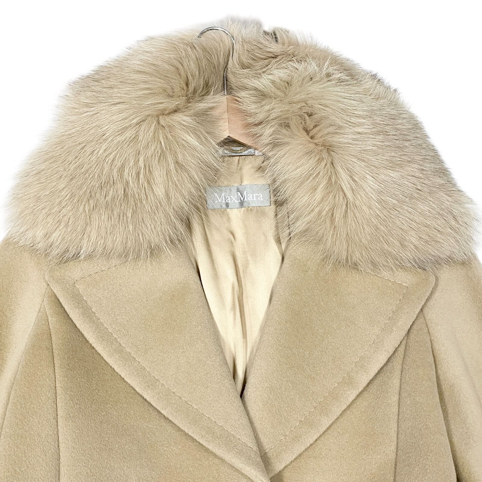 美品 MAXMARA マックスマーラ ロングコート ヴァージンウール100