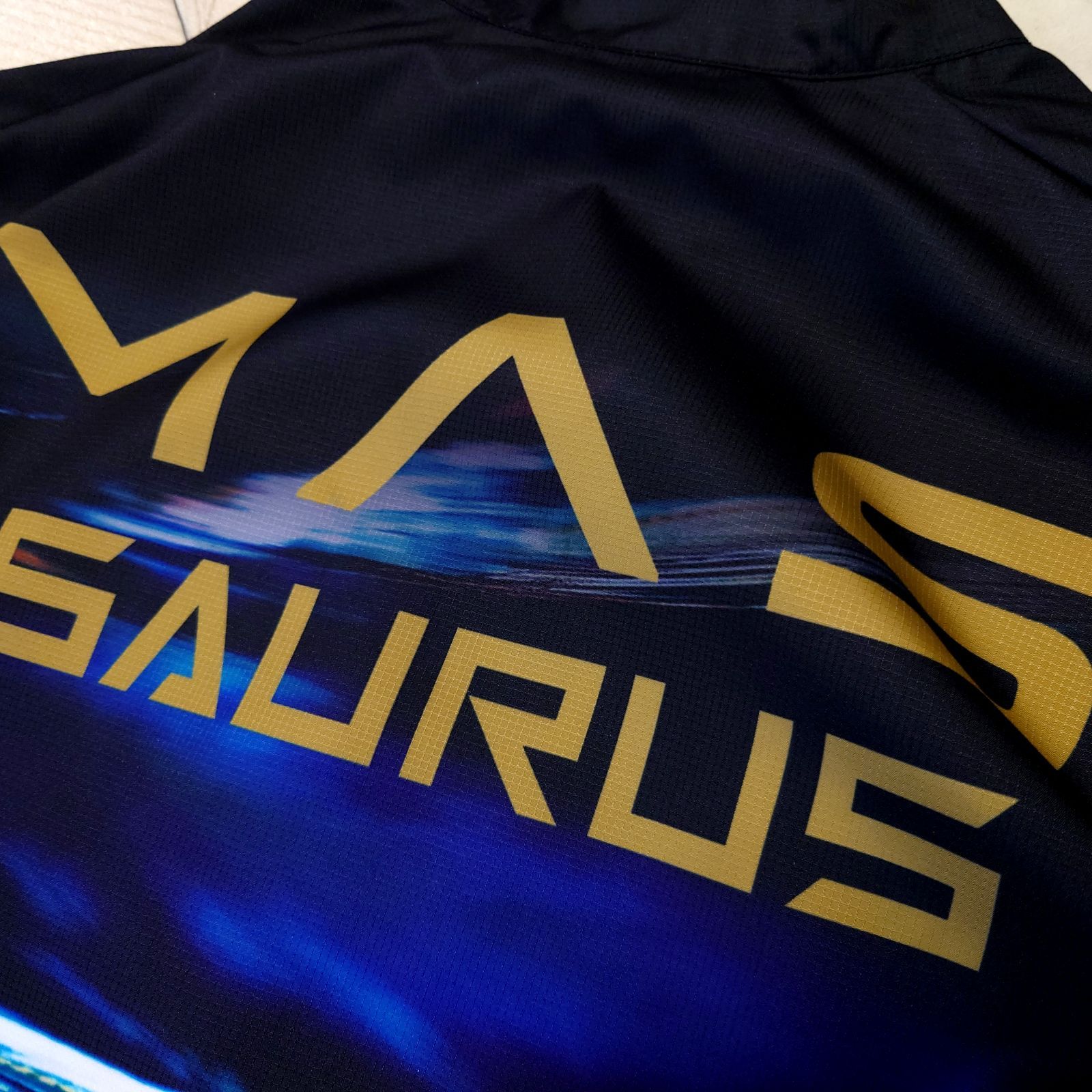 極美品 MAS SAURUS × WAVE ONE 高倉正義 サイクルジャージ ナイロン