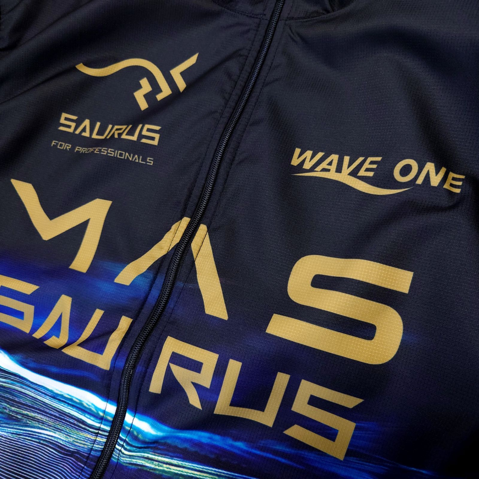 極美品 MAS SAURUS × WAVE ONE 高倉正義 サイクルジャージ ナイロン