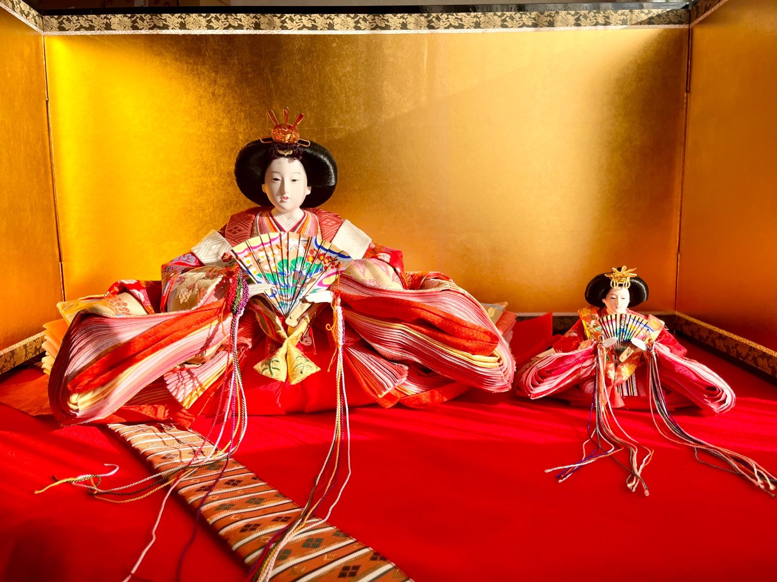 新品☆特大！京六番☆極上親王飾り☆絢爛豪華な正絹金襴と鳳凰柄☆木手