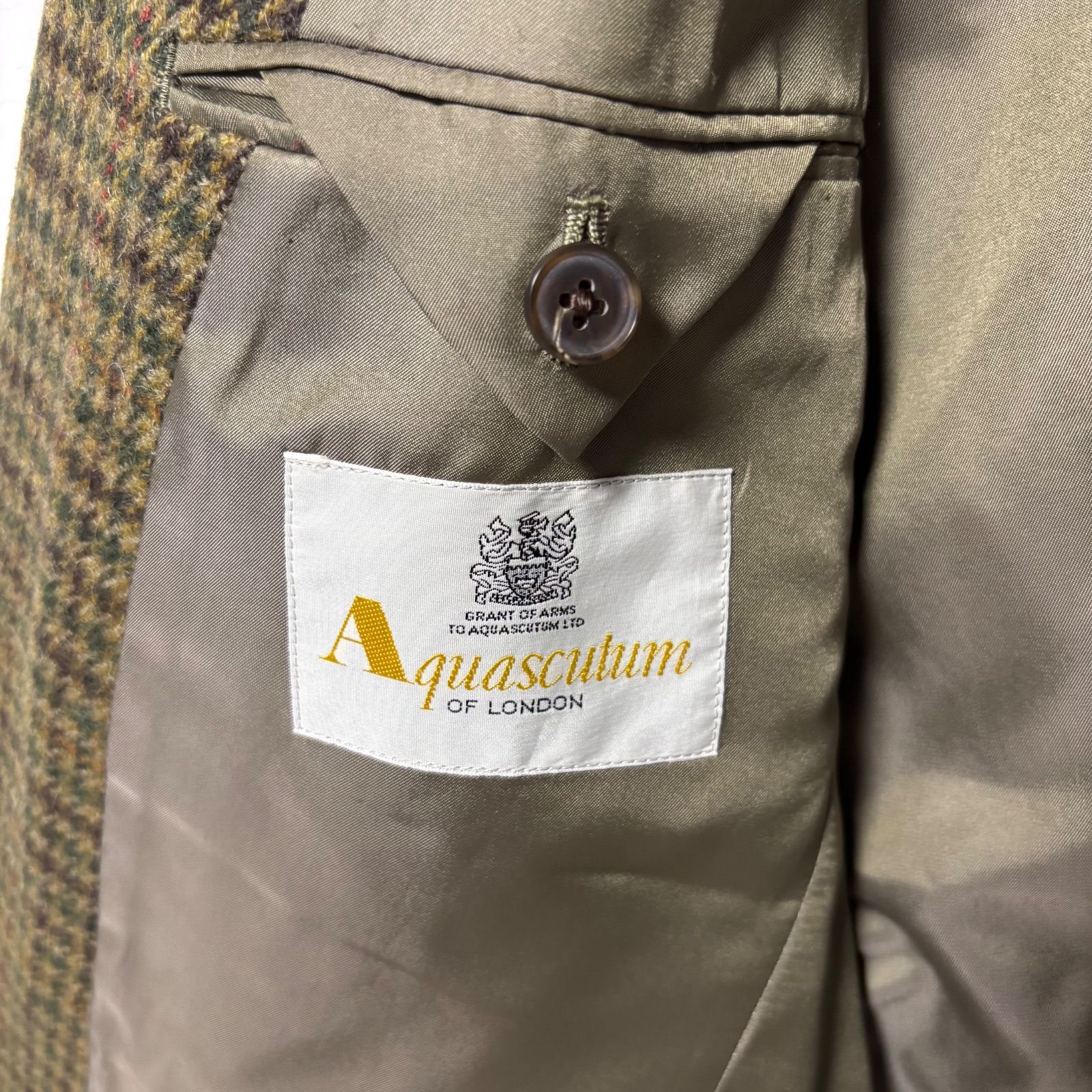 Aquascutum アクアスキュータム テーラードジャケット 総裏 サイド