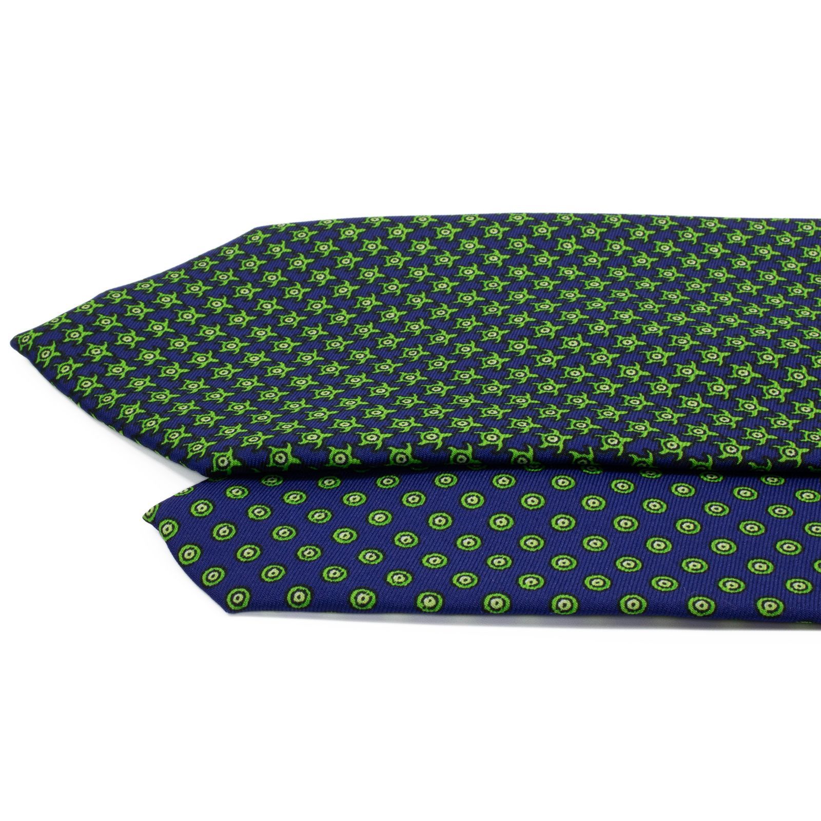 送料無料 エルメス ネクタイ レギュラータイ プリントタイ クレリック