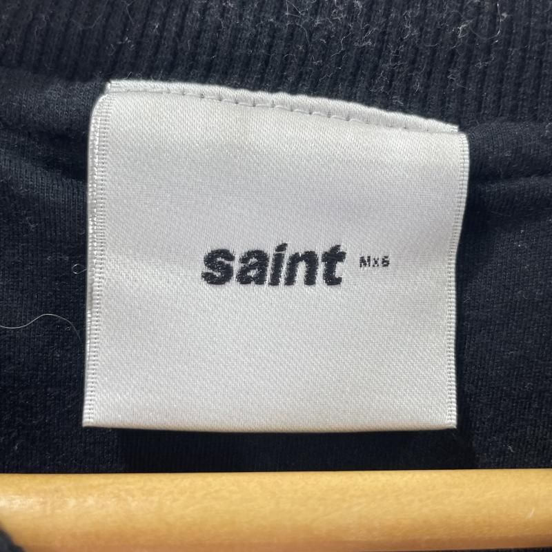 【中古】SAINT MICHAEL 24AW NYLON PULLOVER サイズL SM-YS1-0000-054 セントマイケル ブラック ナイロンプルオーバー[19][240019519786] 中古】SAINT MICHAEL 24AW NYLON PULLOVER サイズL SM-YS1-0000-054
