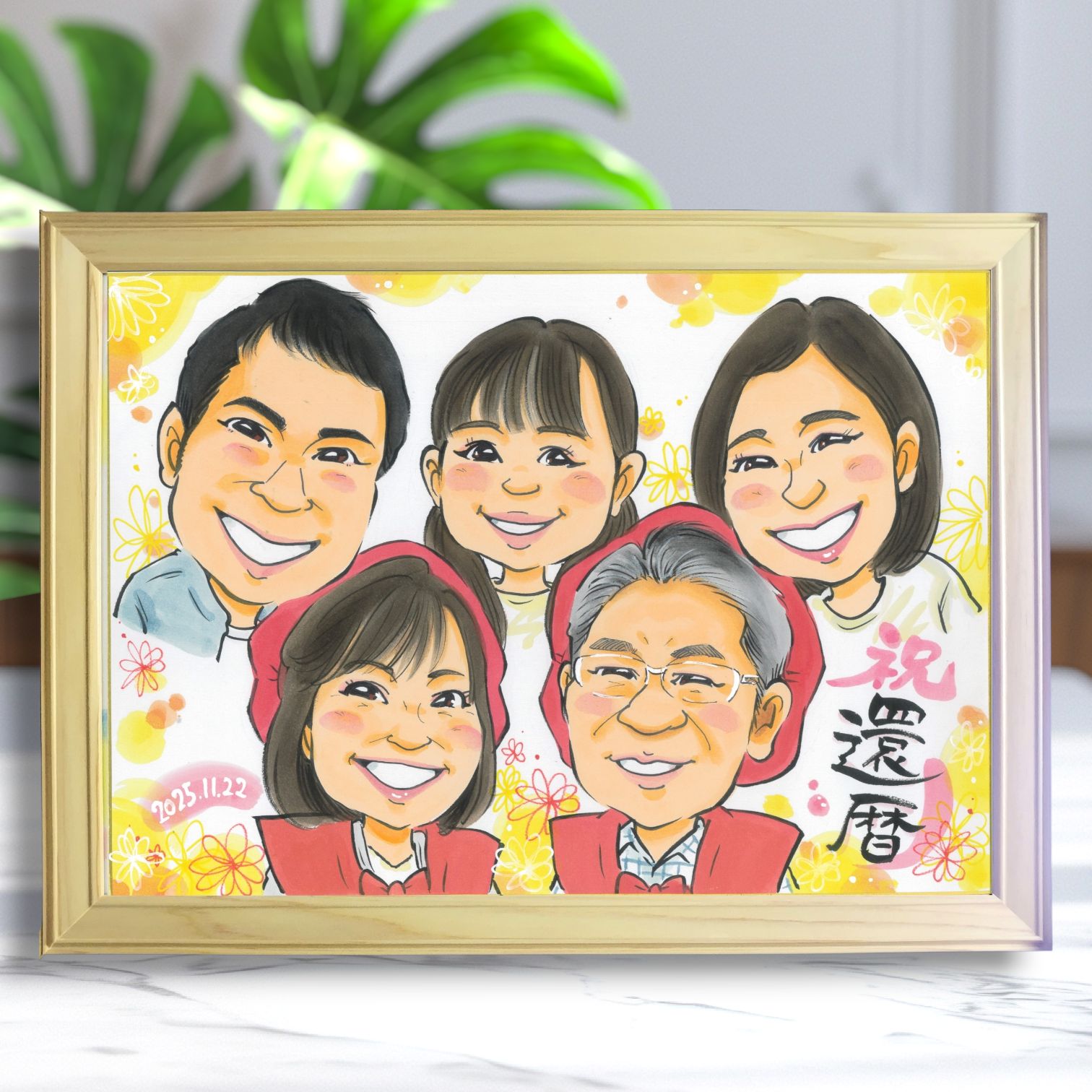 似顔絵オーダー　似顔絵　A3 ２０名様　額縁 似顔絵オーダー 似顔絵 A3 20名様 額縁 【公式通販】