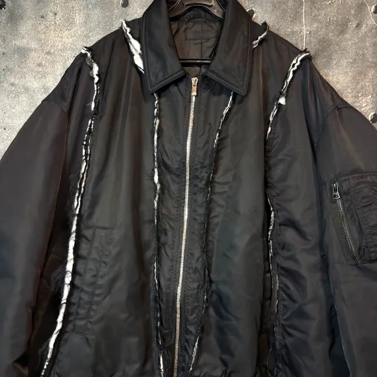 再構築】襟付き MA-1 リメイク フライトジャケット ワイド＆ショート