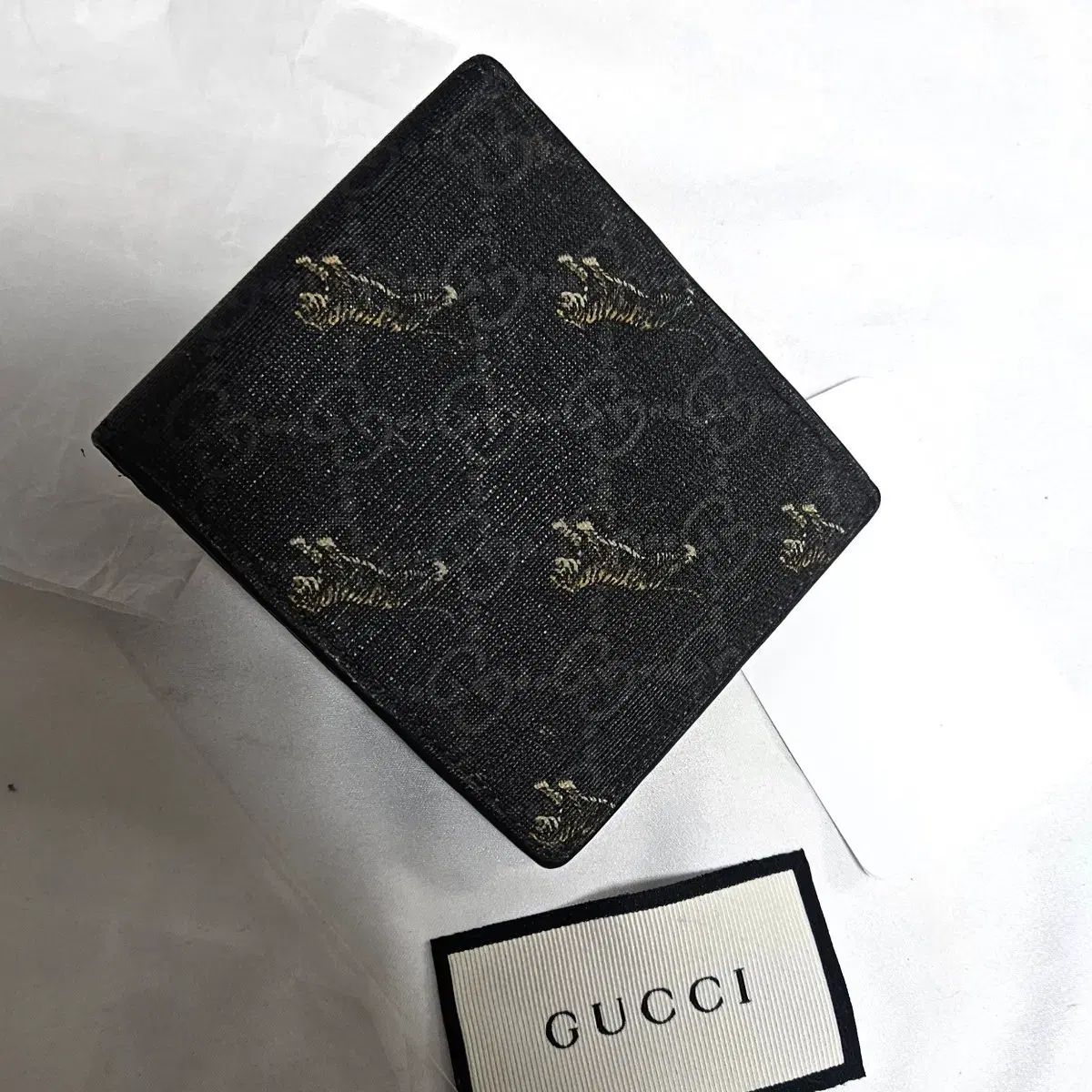 グッチ GUCCI GG タイガー リング 二つ折り財布