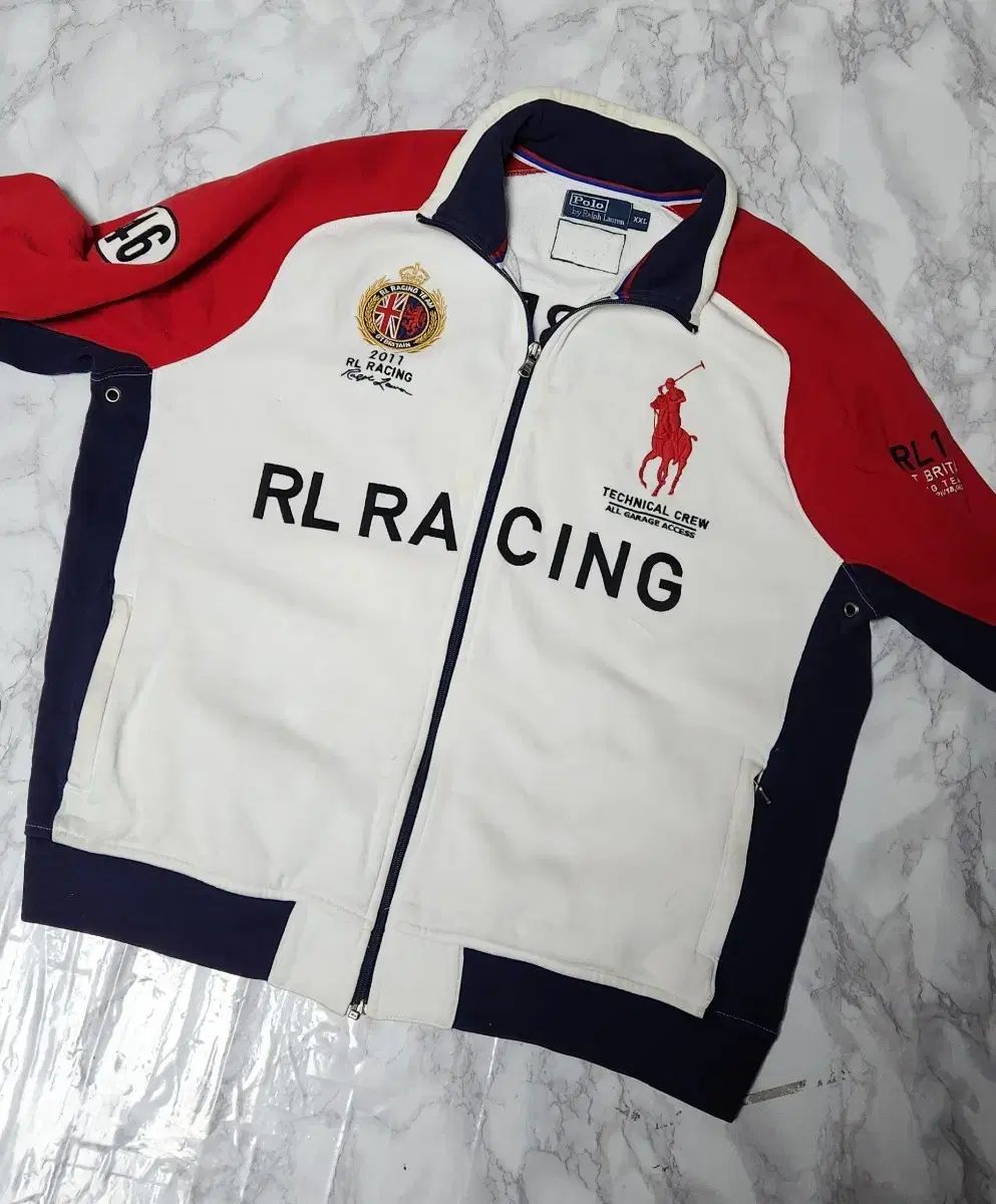 XL ポロラルフローレン ビックポニー RL1 レーシング コットン ジップ