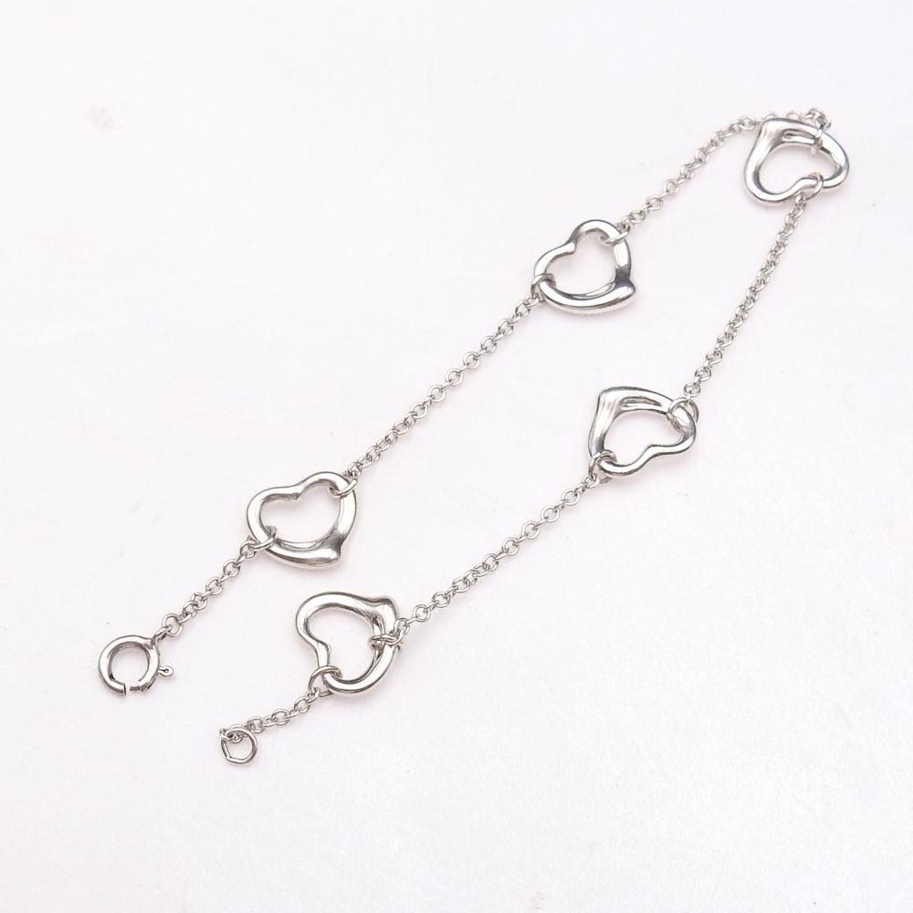 TIFFANY&CO. ティファニー オープンハート 5P ブレスレット エルサ
