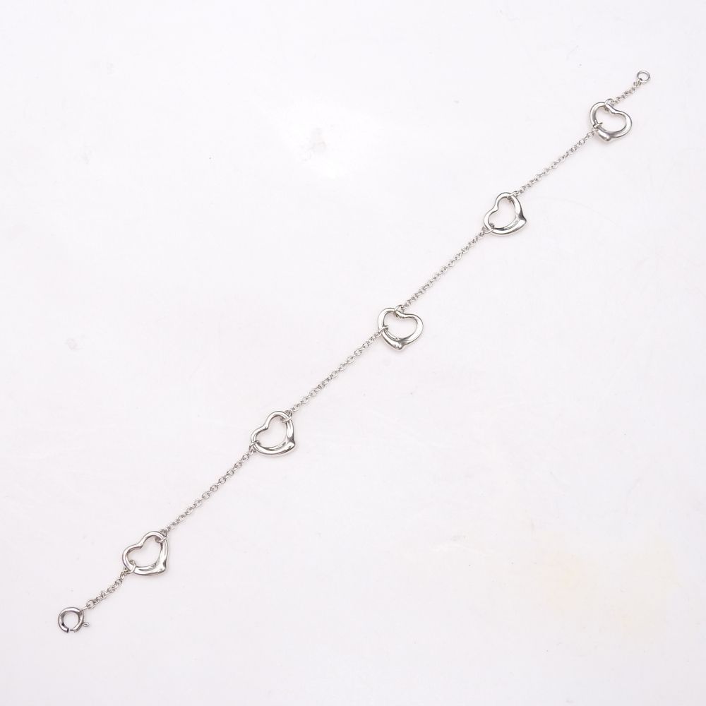 TIFFANY&CO. ティファニー オープンハート 5P ブレスレット エルサ