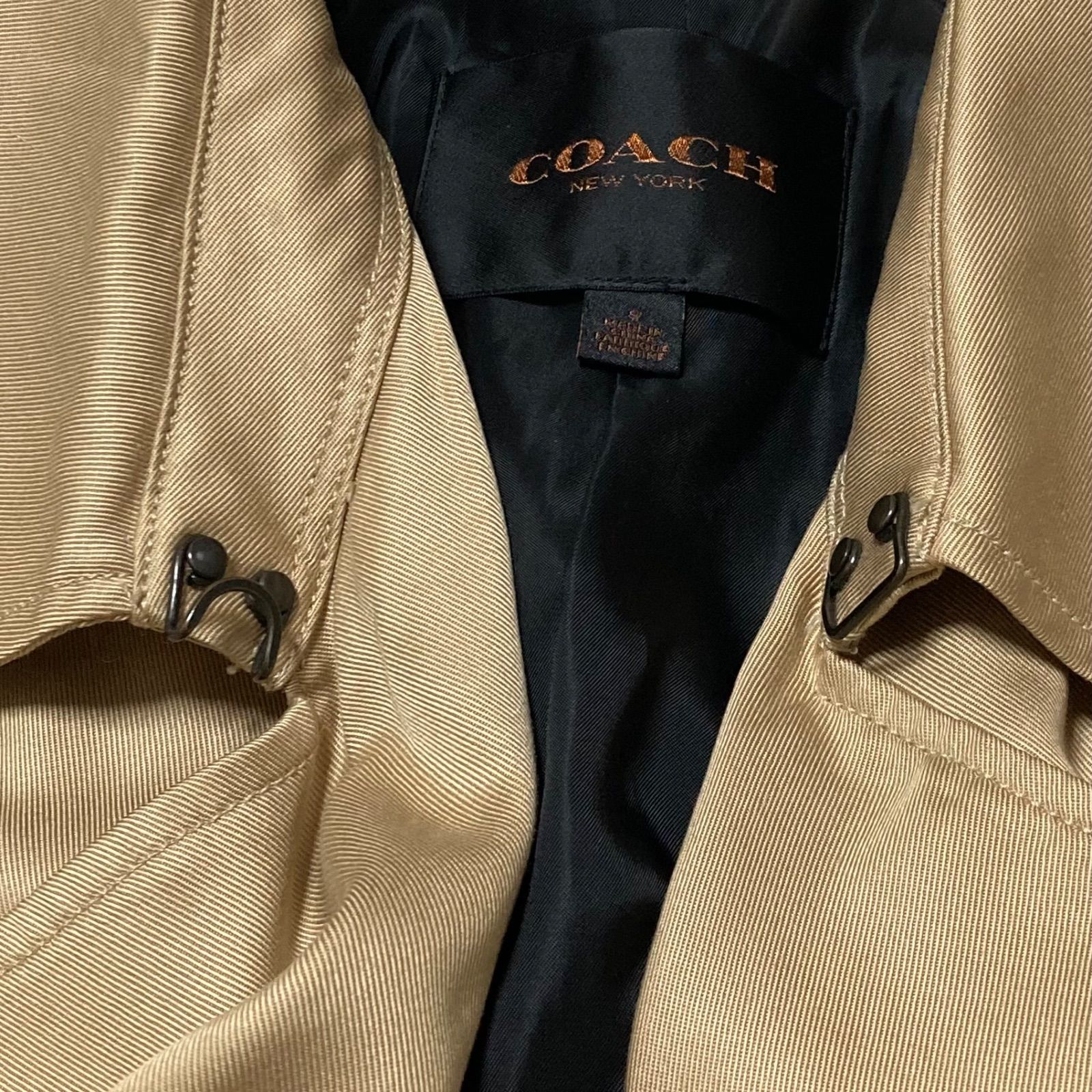 □美品□COACH コーチ ダブルトレンチコート スプリングコート ロング