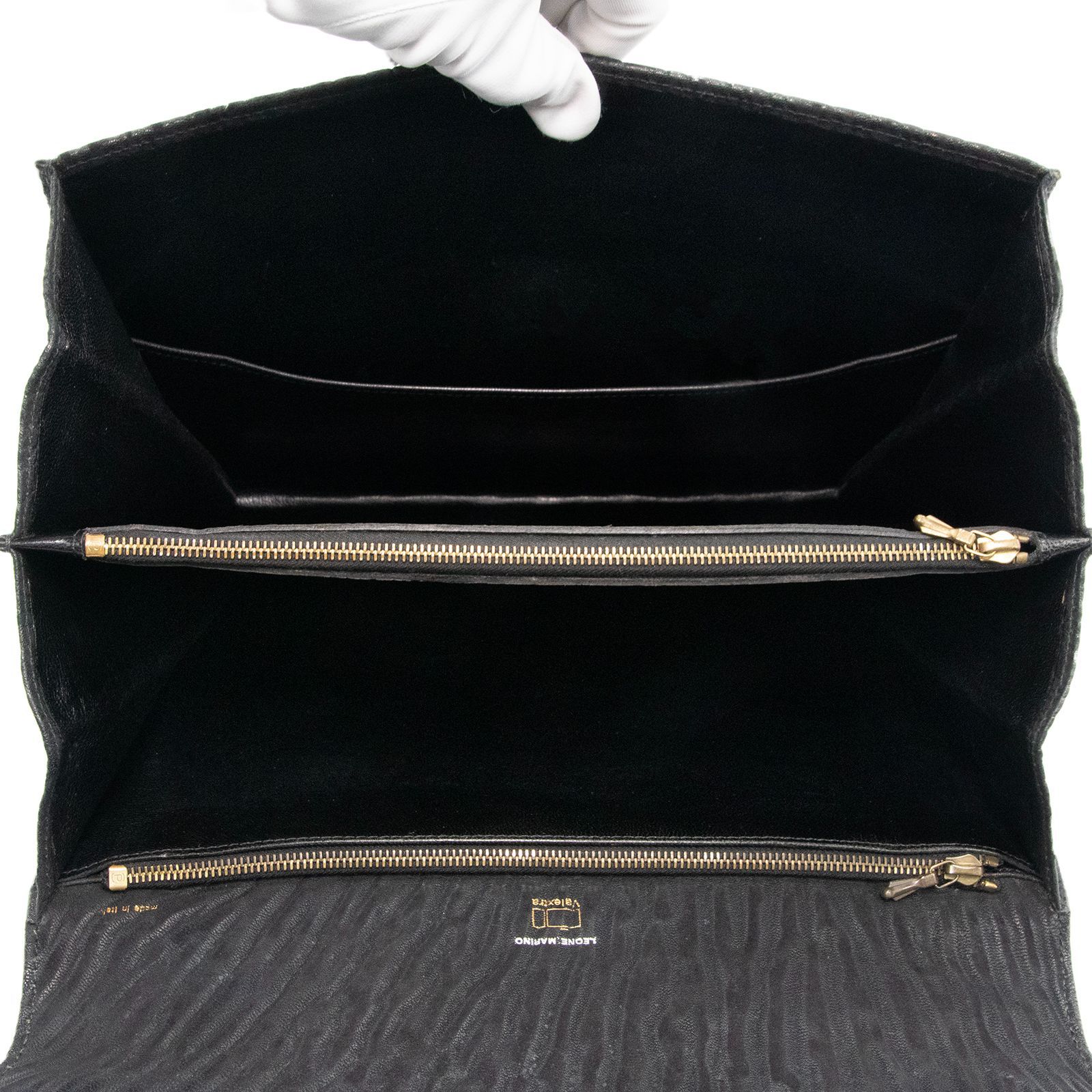 【極希少】Valextra ヴァレクストラ アザラシ レザー ハンドバッグ 黒 本物 送料無料 ヴァレクストラ ハンドバッグ メンズ レディース シール