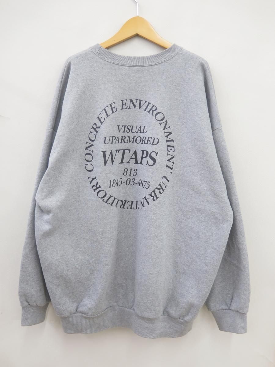 WTAPS 232ATDT-CPM02S スウェットシャツ グレー Lサイズ WTAPS 232ATDT-CPM02S スウェットシャツ グレー Lサイズ