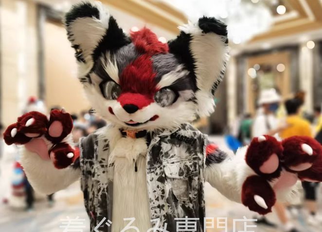 ドラゴン ファースーツ マスク 着ぐるみセット ケモノ ファースーツ 全